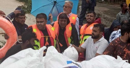 ফেনীতে বন্যার্তদের পাশে জিয়াউর রহমান ফাউন্ডেশন