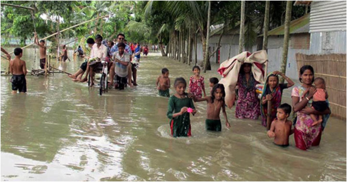 নোয়াখালীতে কমছে বন্যার পানি