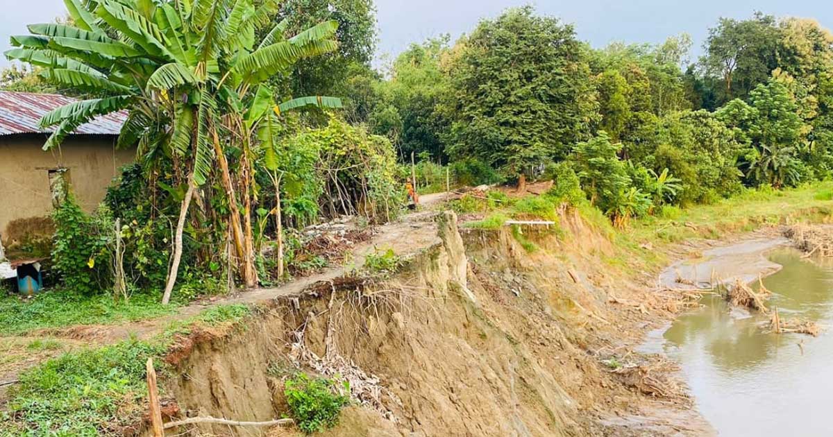 ভাঙন আতঙ্ক: বিধ্বংসী রূপ দেখে দিশাহারা টংকাবতী খালপাড়ের মানুষ