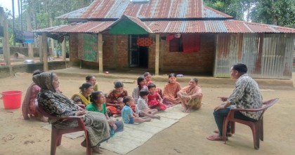 সংস্কৃতি ও মায়ের ভাষা রক্ষায় যুবক ছুটছেন গ্রামের পর গ্রাম