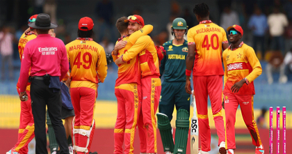 অস্ট্রেলিয়াকে হারিয়ে বিশ্বকাপে জিম্বাবুয়ের অঘটন অস্ট্রেলিয়াকে হারিয়ে বিশ্বকাপে জিম্বাবুয়ের অঘটন