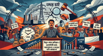 বিদ্যুৎ খাতে অনিয়ম ও ক্যাপাসিটি চার্জ নিয়ে সমালোচনা ও তদন্তের দাবি জোরালো
বিদ্যুৎ খাতে অনিয়ম ও ক্যাপাসিটি চার্জ নিয়ে সমালোচনা ও তদন্তের দাবি জোরালো