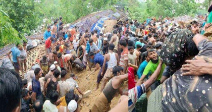 রোহিঙ্গা ক্যাম্পে পাহাড়ধসে নিহত বেড়ে ৮ রোহিঙ্গা ক্যাম্পে পাহাড়ধসে নিহত বেড়ে ৮