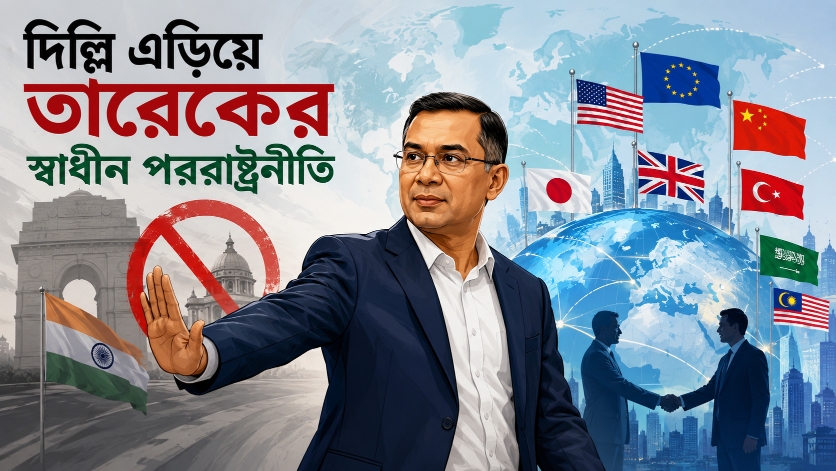 দিল্লি এড়িয়ে তারেকের স্বাধীন পররাষ্ট্রনীতি দিল্লি এড়িয়ে তারেকের স্বাধীন পররাষ্ট্রনীতি