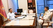 প্রধানমন্ত্রী তারেক রহমানের সঙ্গে বিদায়ী নৌবাহিনী প্রধানের সৌজন্য সাক্ষাৎ প্রধানমন্ত্রী তারেক রহমানের সঙ্গে বিদায়ী নৌবাহিনী প্রধানের সৌজন্য সাক্ষাৎ